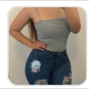 Spagetti strap body suit